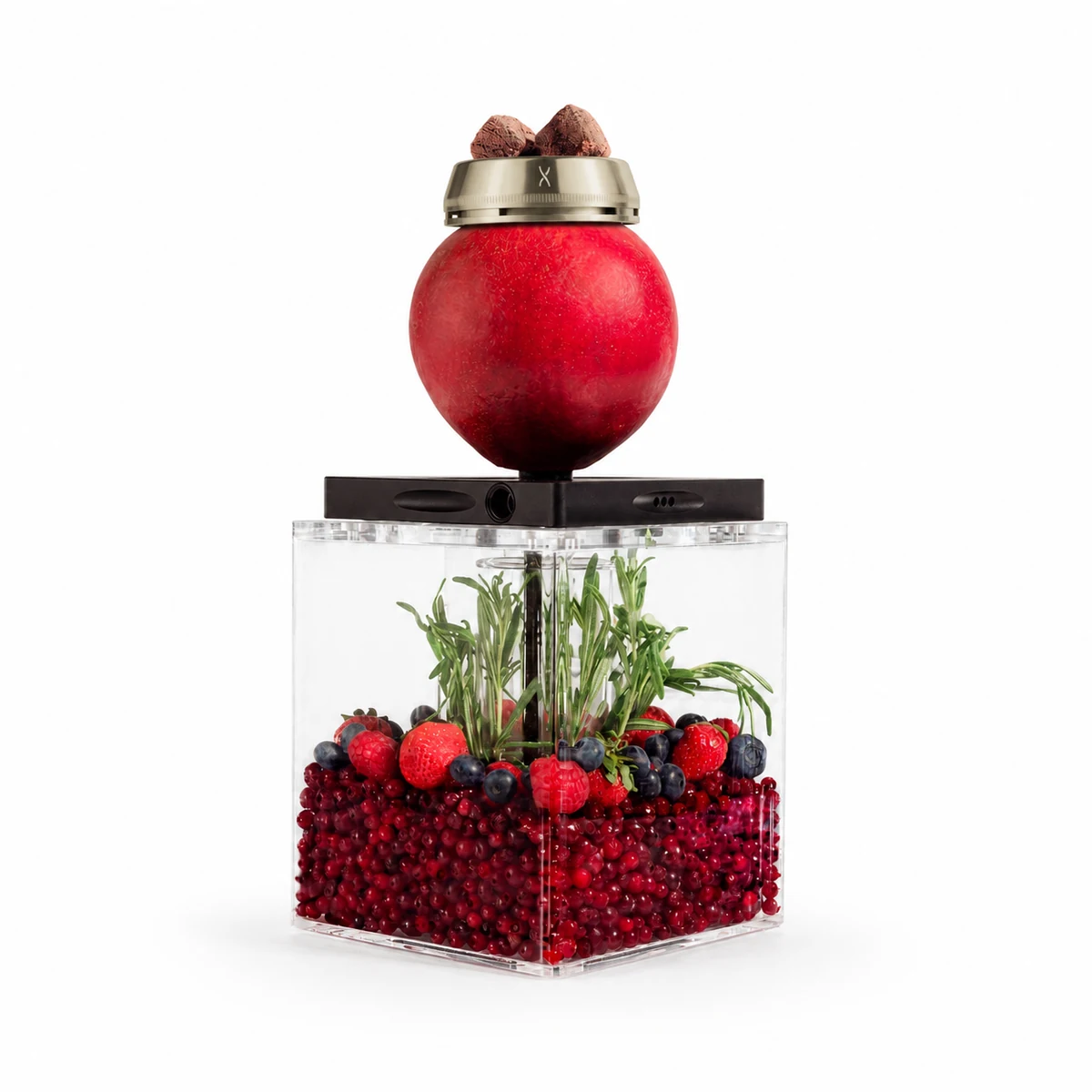 Hoob Atom with a berry cocktail composition inside the base