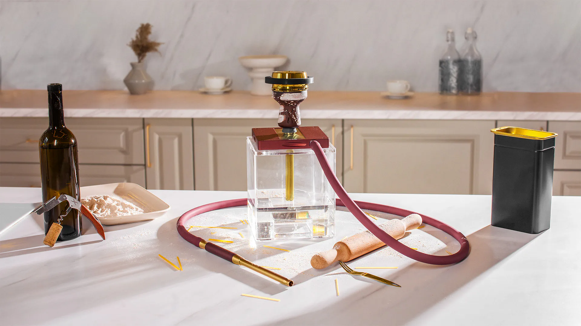 Hoob Atom in a hookah master’s work area